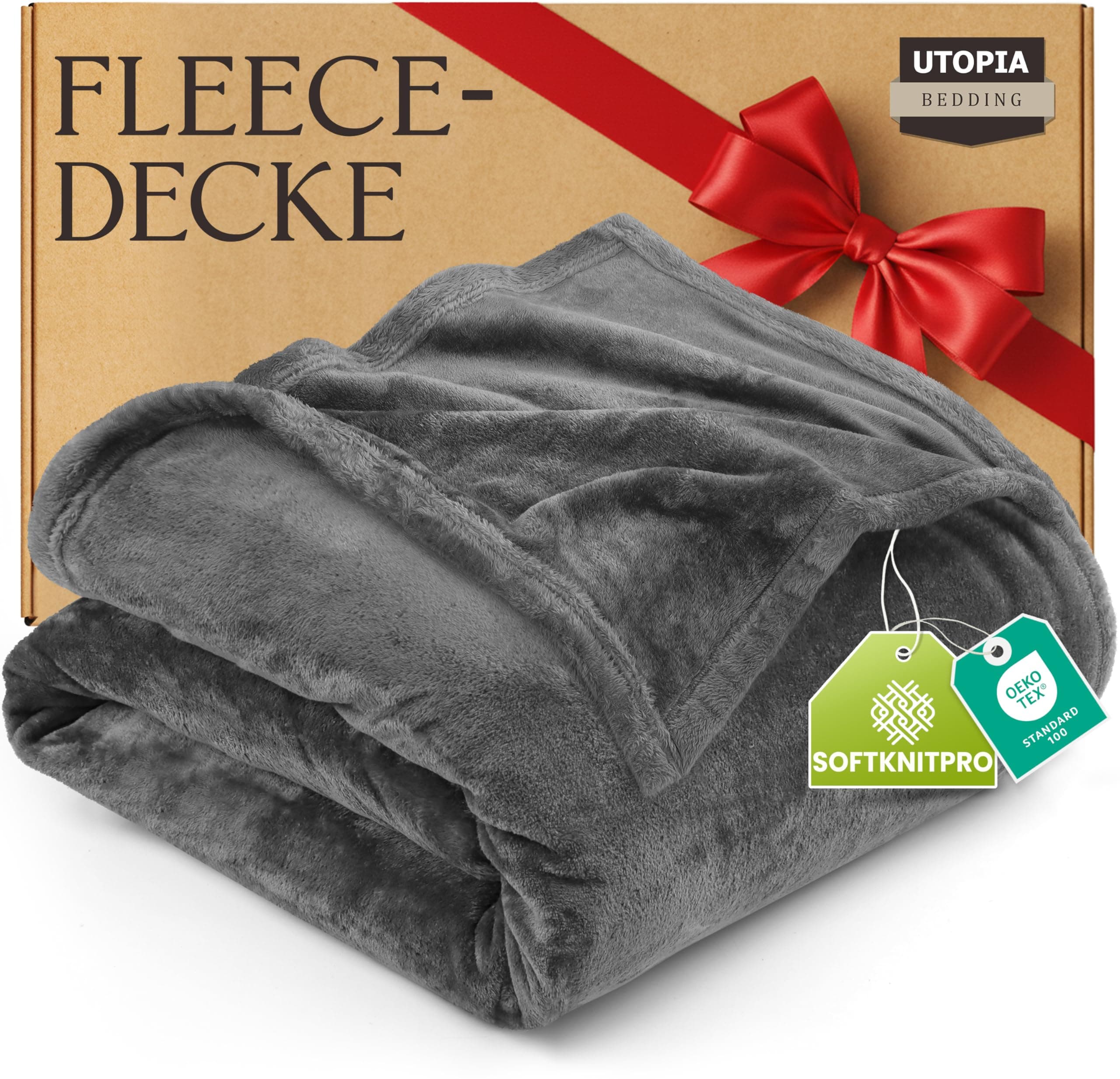 Utopia Bedding Kuscheldecke flauschig Warm für Winter und Sofa