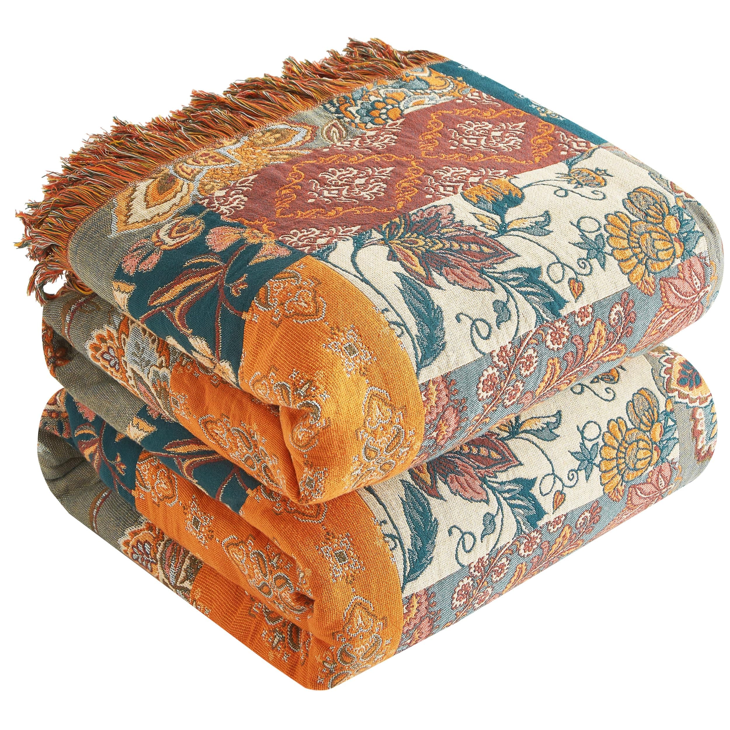 SOFTEXLY Boho Decke – Kuschelige Tagesdecke & Bettüberwurf 150x200cm, Aesthetic Design & Doppelseitige Musselin, Ideal f